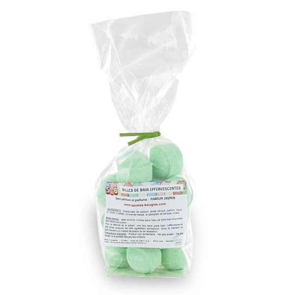 Mini-billes effervescentes  jasmin - Sachet 15