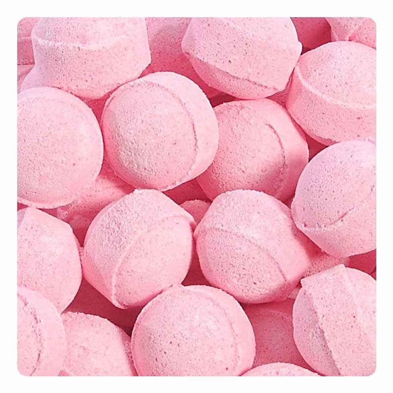 Fabricante y distribuidor de mini bolas efervescentes con sabor a fresa - Venta a minoristas