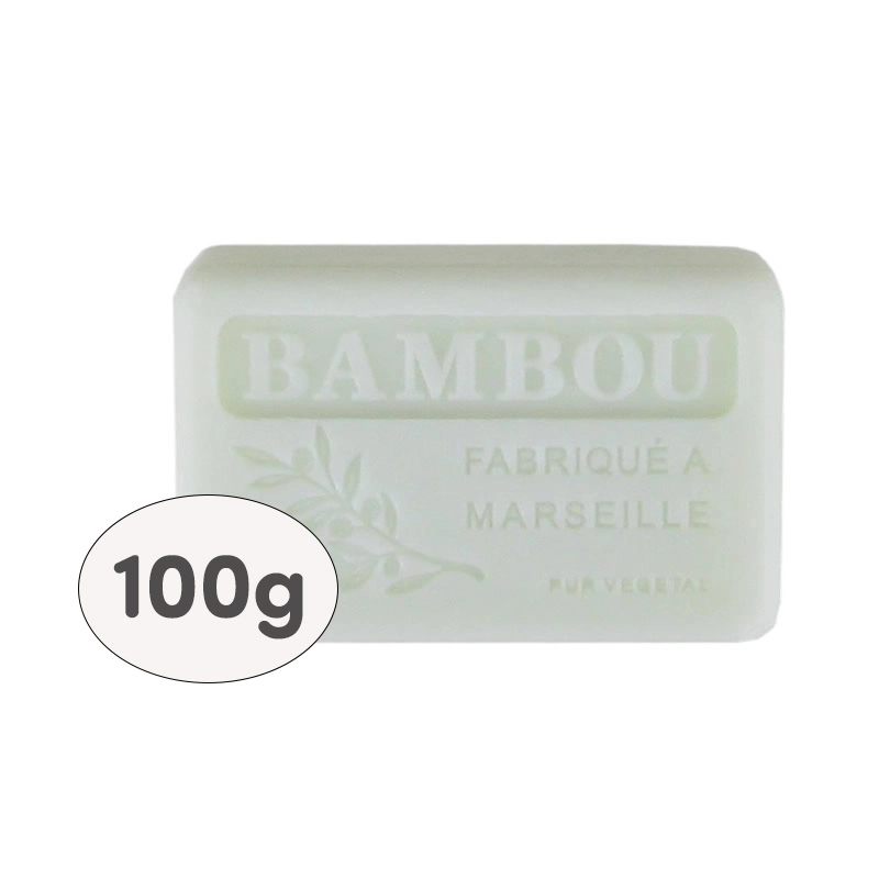 9 Savons 100g filmés, étiquetés - BAMBOU