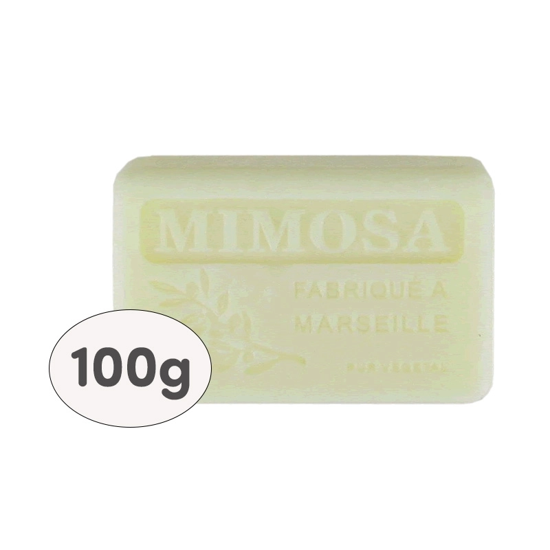 9 Savons 100g filmés, étiquetés - MIMOSA