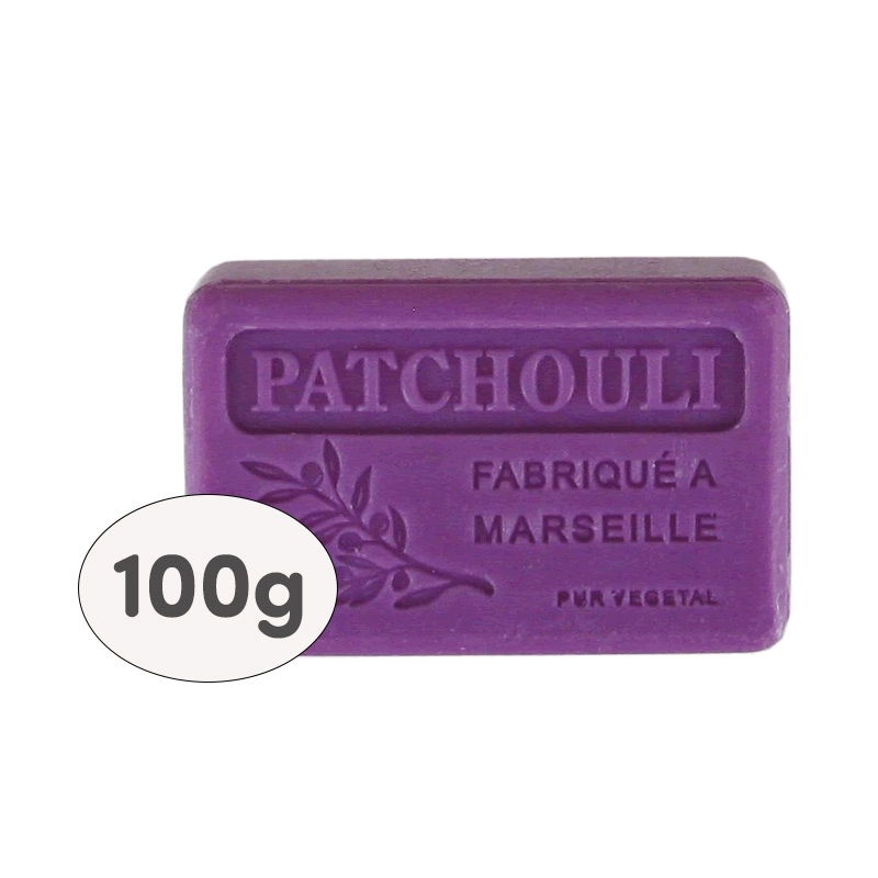 9 Savons 100g filmés, étiquetés - PATCHOULI