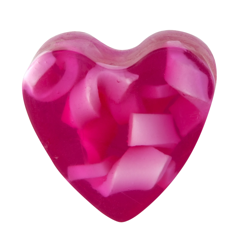 Savon glycérine coeur Antigone - Boîte de 10