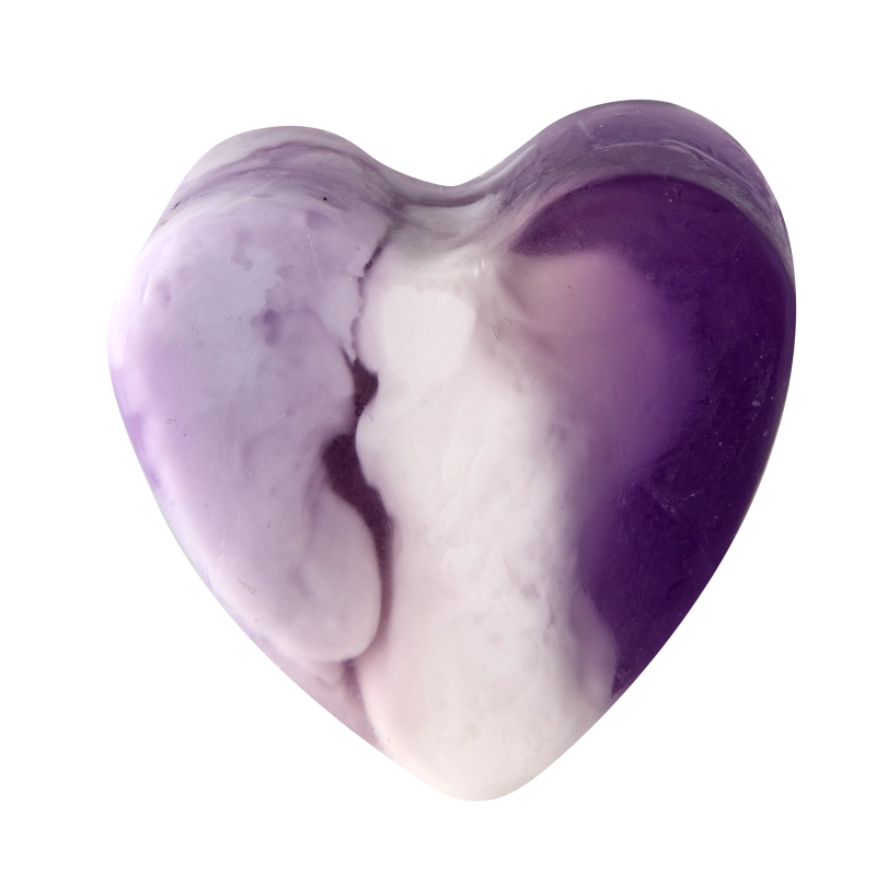 Savon glycérine coeur Lavande - Boîte de 10