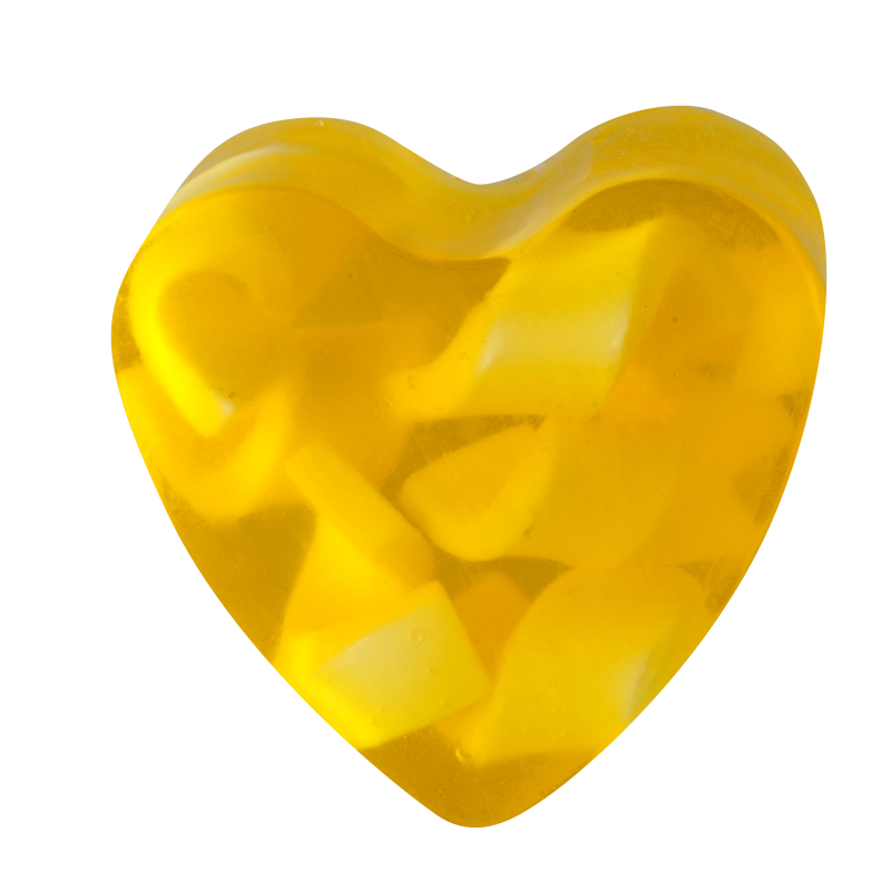 Savon glycérine coeur Ananas - Boîte de 10