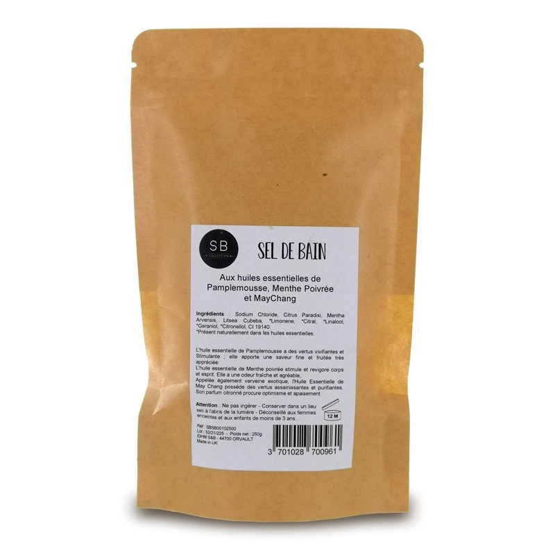 Sels de bain- 7kg - Pamplemousse, Menthe Poivrée et MayChang 
