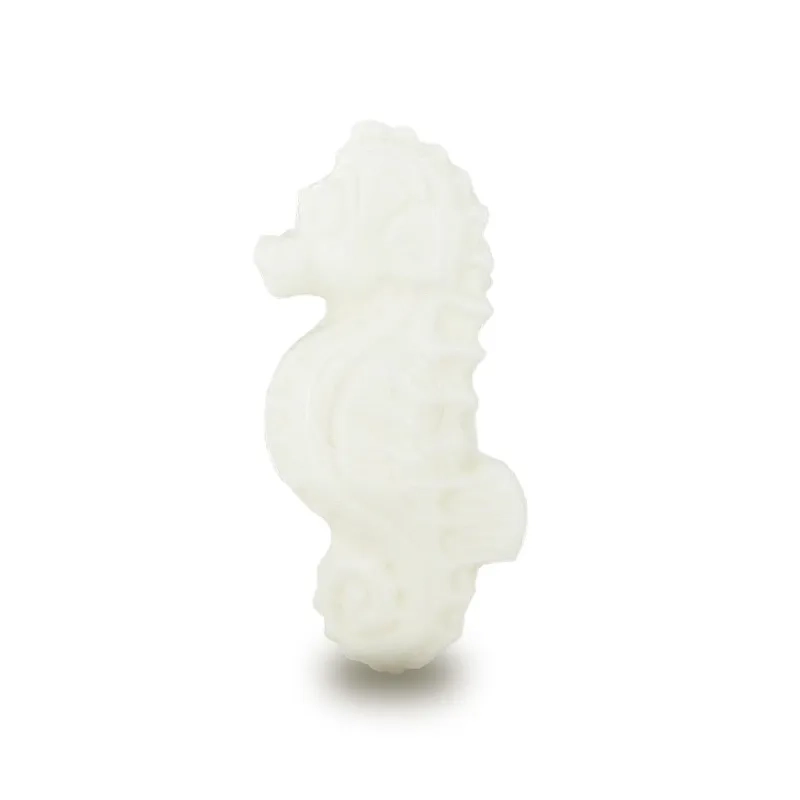 Savon forme hippocampe blanc - Sachet 10