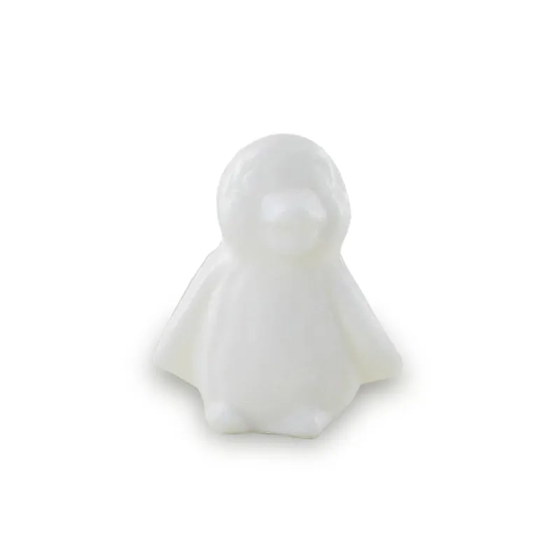 Venta al por mayor de jabones pequeños con forma de pingüino blanco