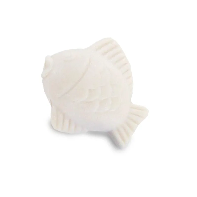 Venta al por mayor de jabones pequeños con forma de pez luna blanco