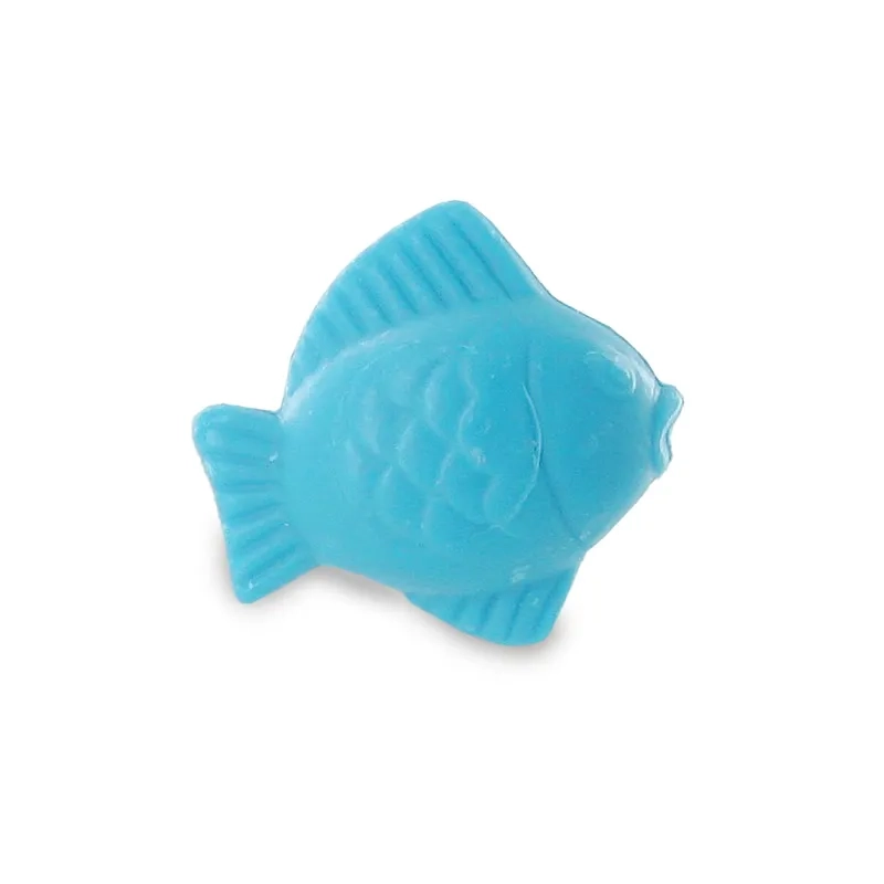 Venta al por mayor de jabones pequeños con forma de pez luna turquesa