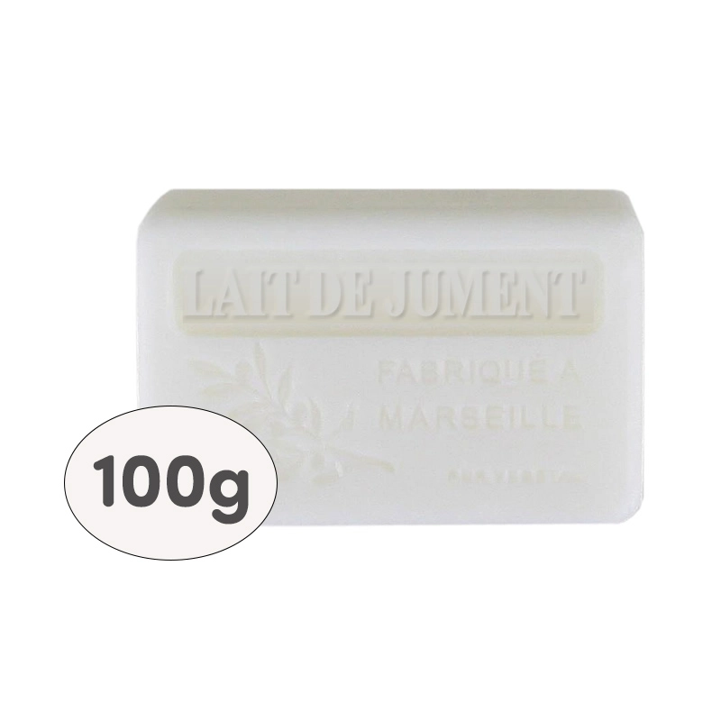 9 savons 100g filmés, étiquetés - LAIT DE JUMENT