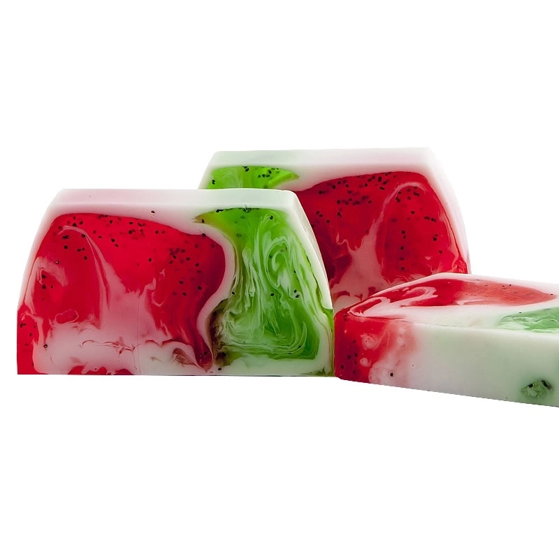          -      Pain de savon glycérine - Fraise kiwi 