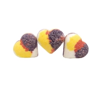 Corazón efervescente de baño de 85 g - Ciruela