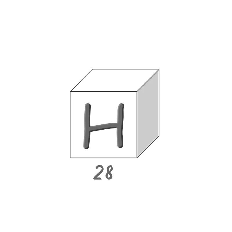 Letras de jabón - A - Caja de 28 