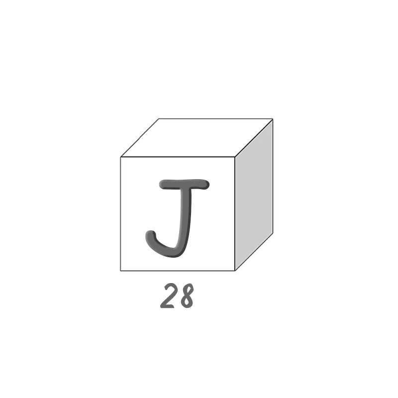 Letras de jabón - A - Caja de 28 