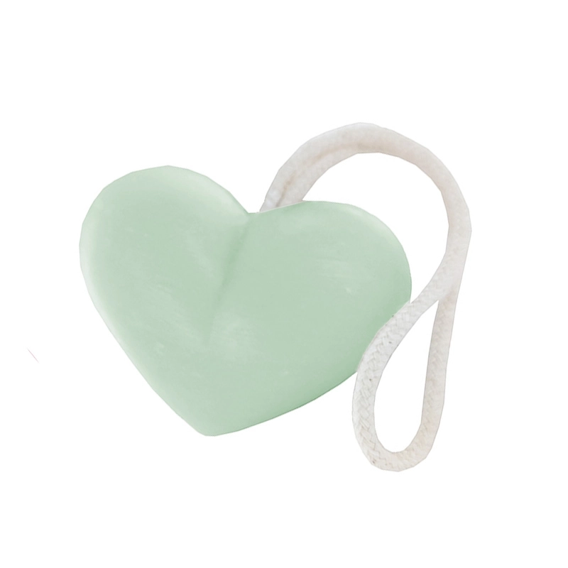Jabón verde grande en forma de corazón - venta a profesionales