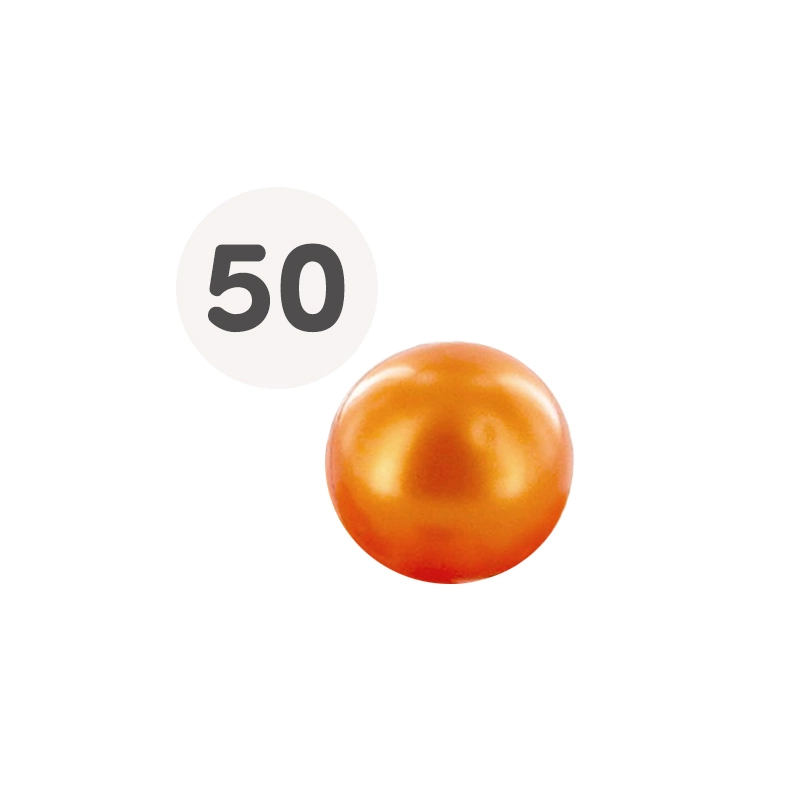 Fabricación francesa de perlas de baño, bolsa de 50, fragancia monoï