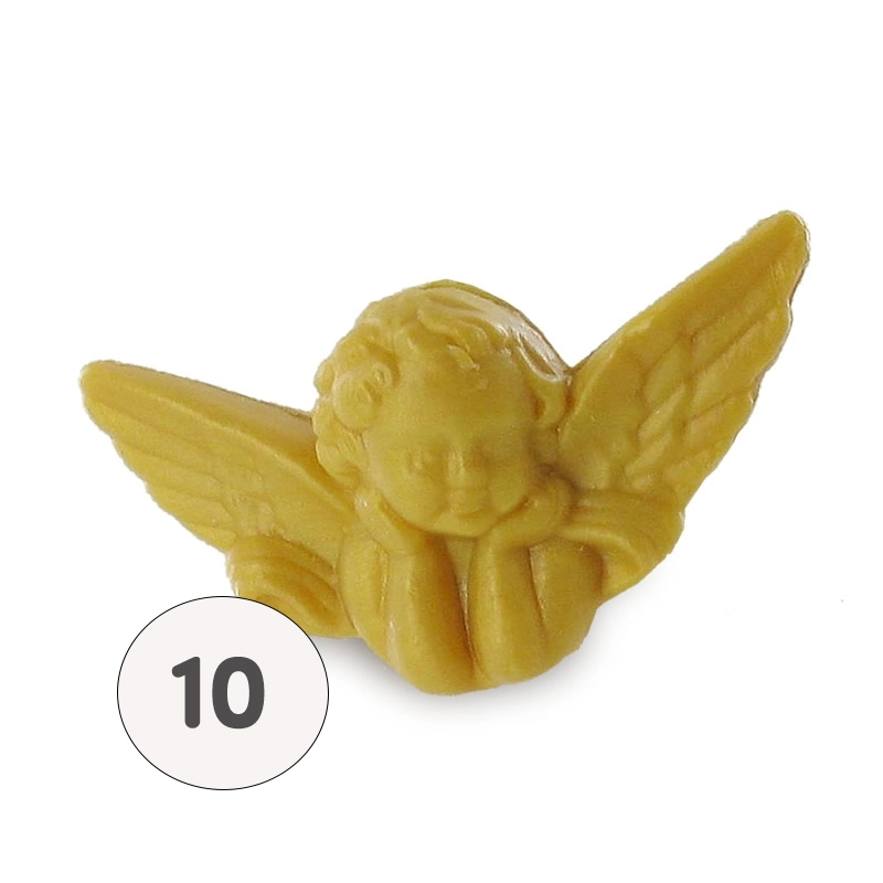 Jabón en forma de ángel dorado – Bolsa de 10