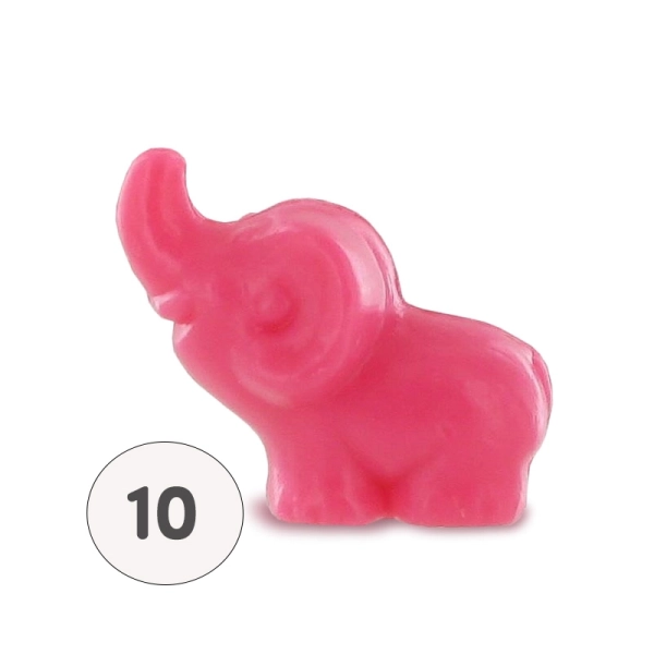 Savon forme élephant rose - Sachet 10 