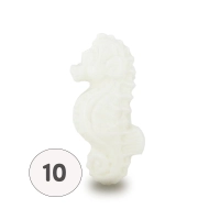 Savon forme hippocampe blanc - Sachet 10 