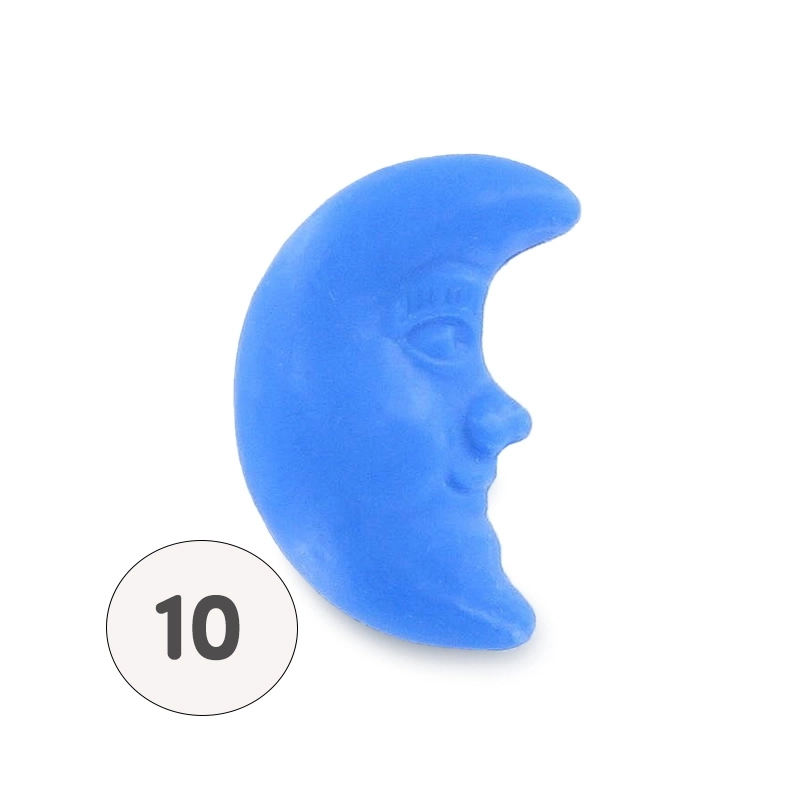 Jabón en forma de luna azul – Bolsa de 10