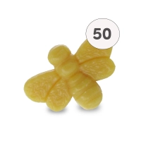 Jabón en forma de abeja dorada – Bolsa de 50