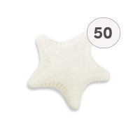 Jabón en forma de estrella de mar blanca – Bolsa de 50