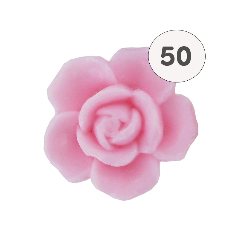 Savon forme fleur rose - Sac 50 