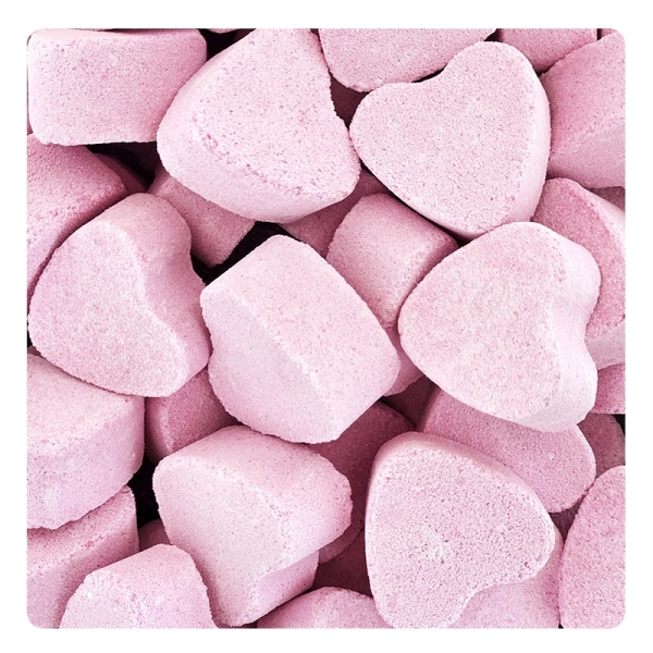Mini corazones efervescentes bicolores 3 sabores - 1 kilo 
